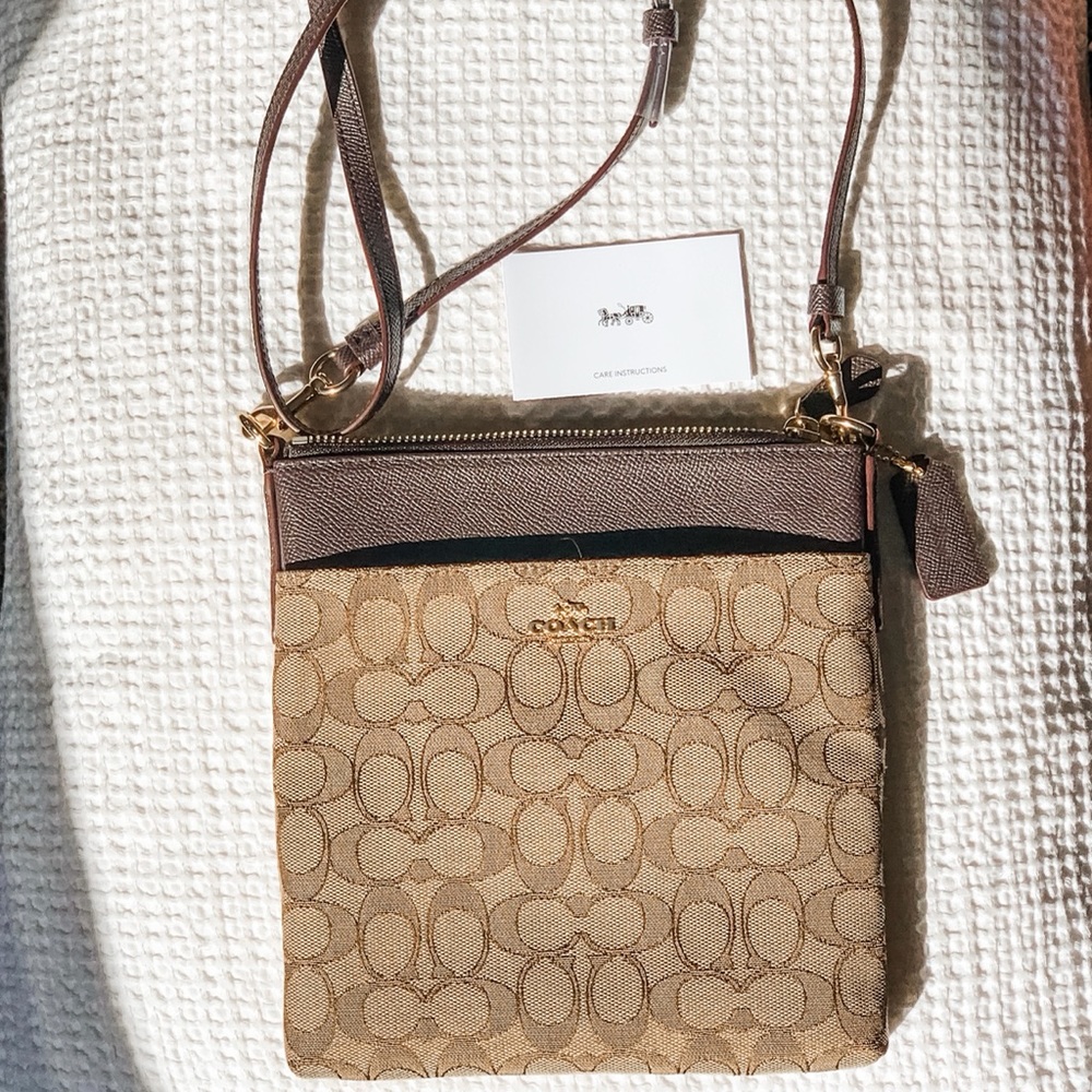 Brand New Brown/Tan Coach Crossbody Purse